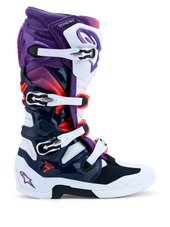 Purple White Dk Blue Red Fluo