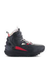 Black Ecru Bright Red