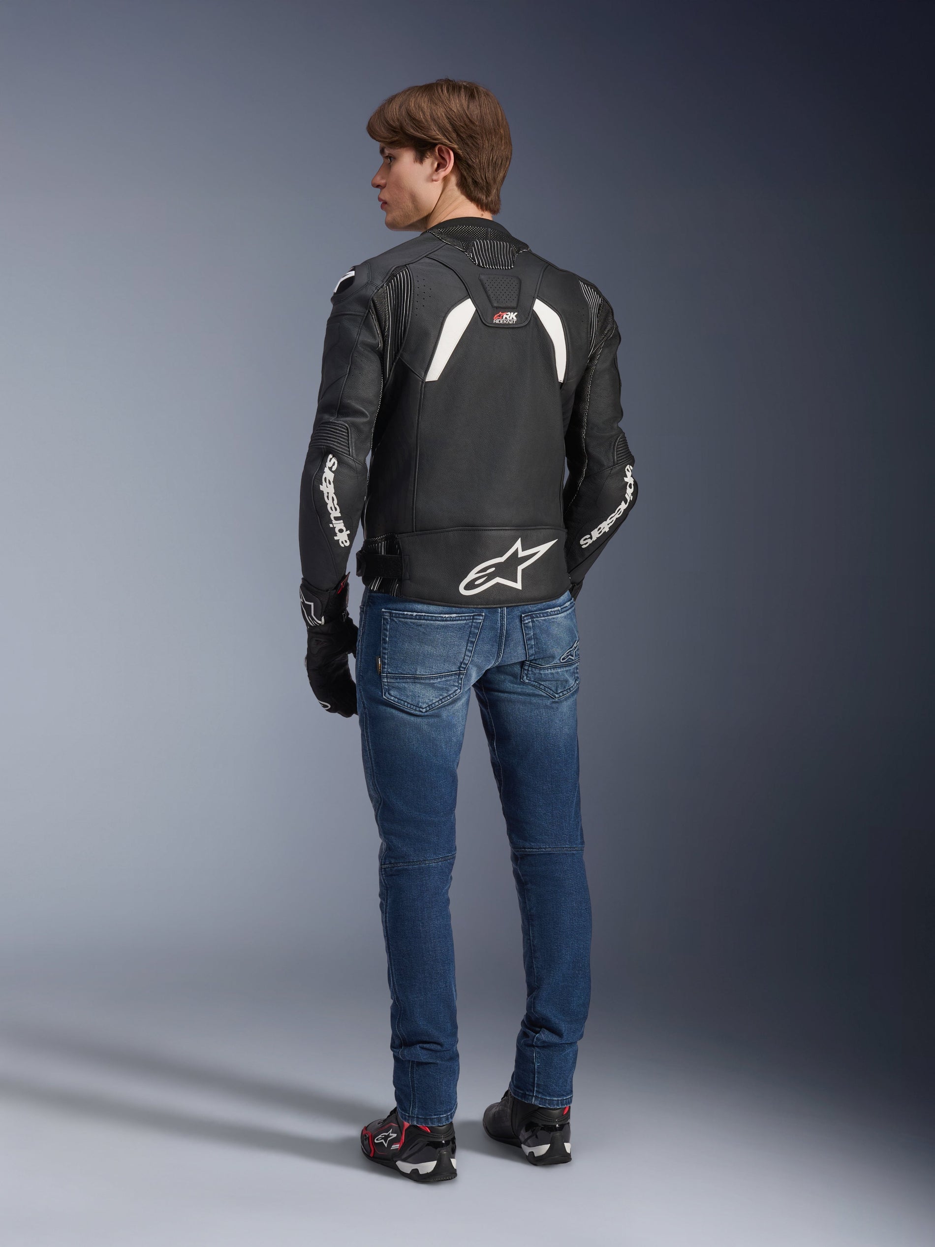 Veste En Cuir GP Plus R V4 Rideknit