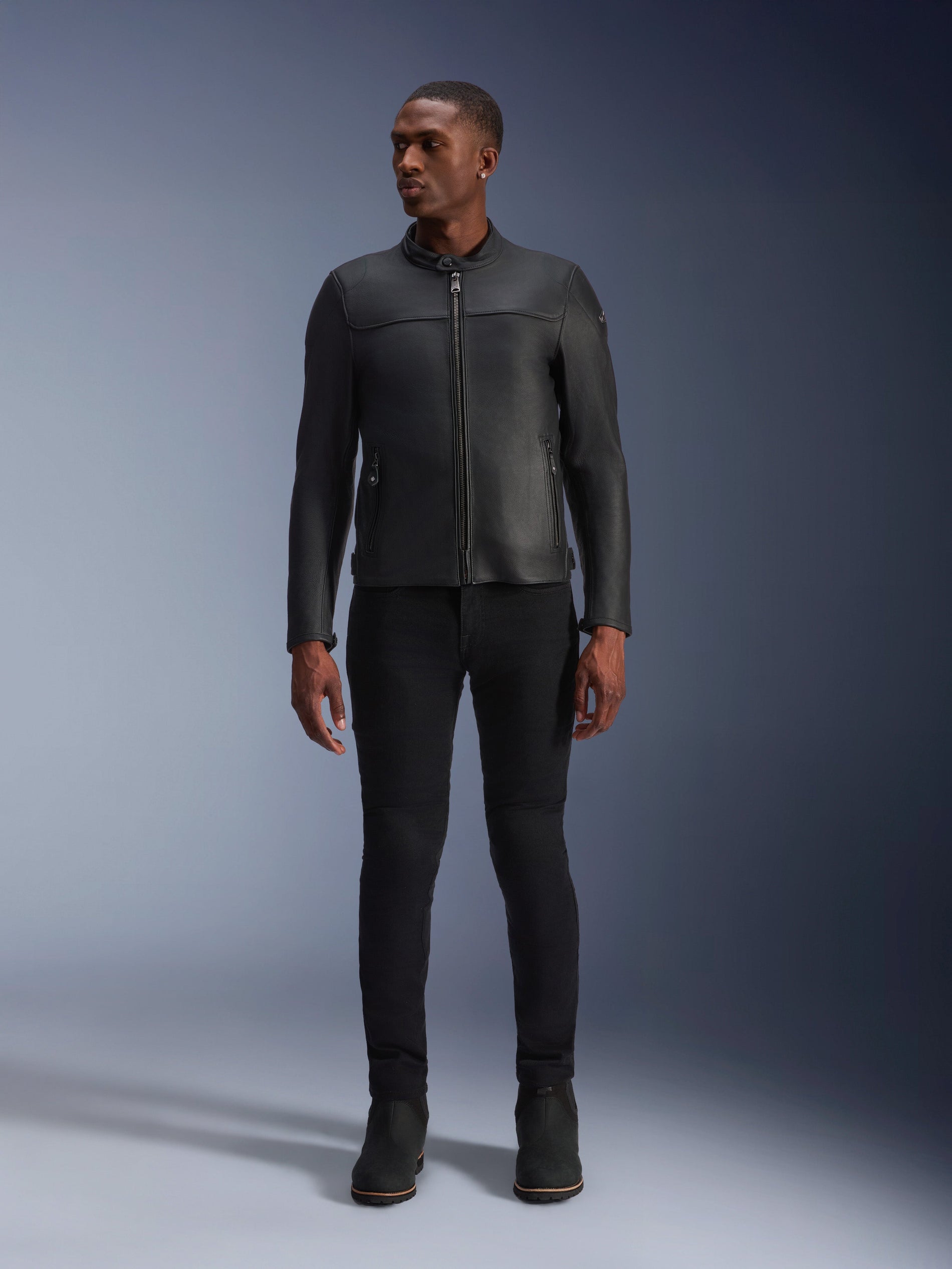 Veste En Cuir Blacktrack