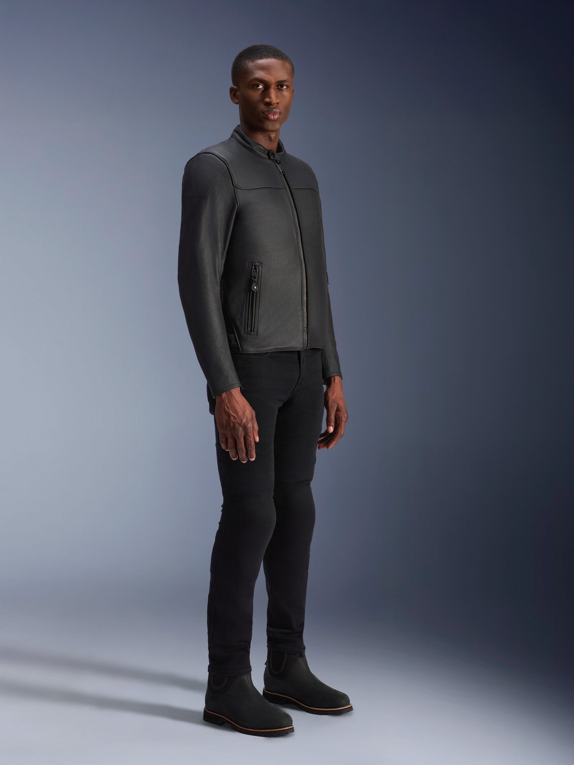 Veste En Cuir Blacktrack