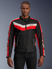 Black Bright Red Ecru