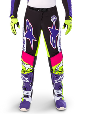 White Purple Yellow Fluo