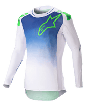 Bleu Rayon Blanc Vert Fluo
