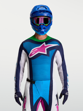 White Blithe Blue Green Fluo