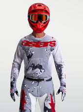 Gray Camo White Fire Red