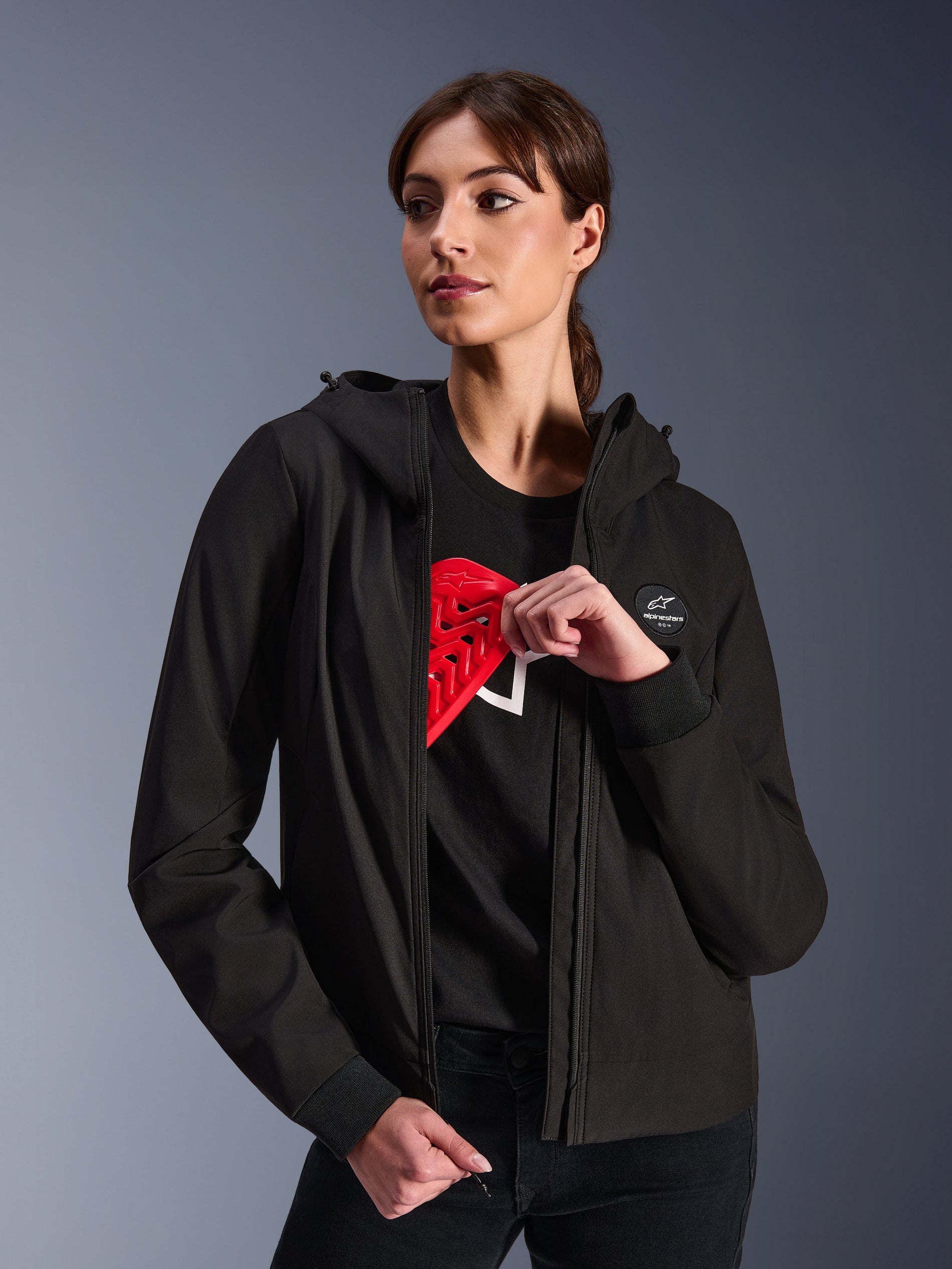Sweat À Capuche Technique Stella Radium Femme