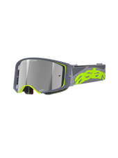 Gris Jaune Fluo Miroir Argent