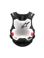 Alpinestars Système Airbag Tech-Air® MX, gilet de protection off-road, noir et blanc, certifié CE, avec protection dorsale Nucleon PLASMA intégrée
