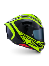 Yellow Fl Black White Glossy