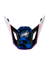 White Blue Red Glossy